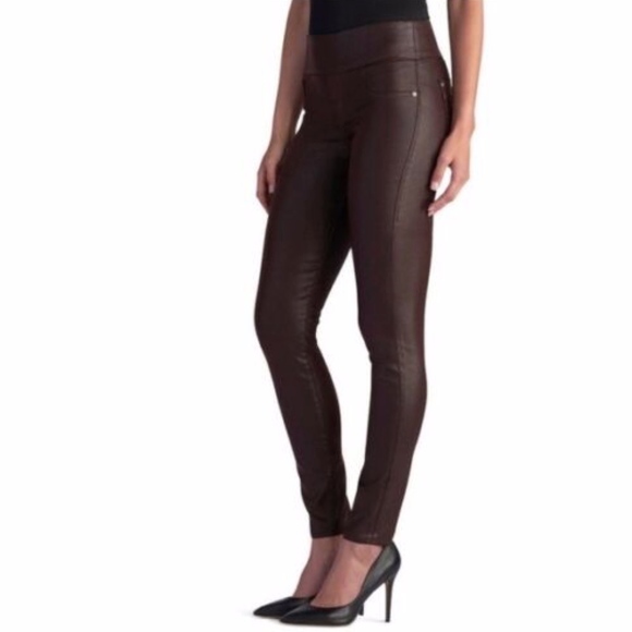 Winebrown Faux Leather Leggings | Poshmark